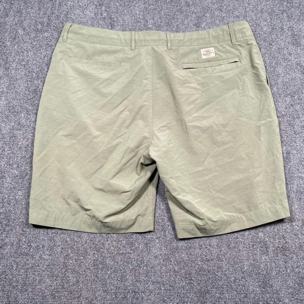 Faherty Shorts Mens 38 Green‎ All Day Lightweight Outdoor Pockets Casual Men